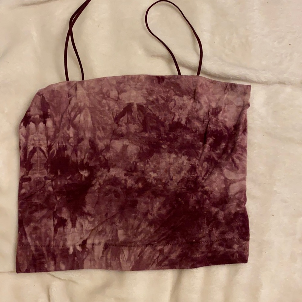 Pink tube/spaghetti strap top